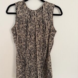 Willi Smith Black and Cream Patterned Blouse